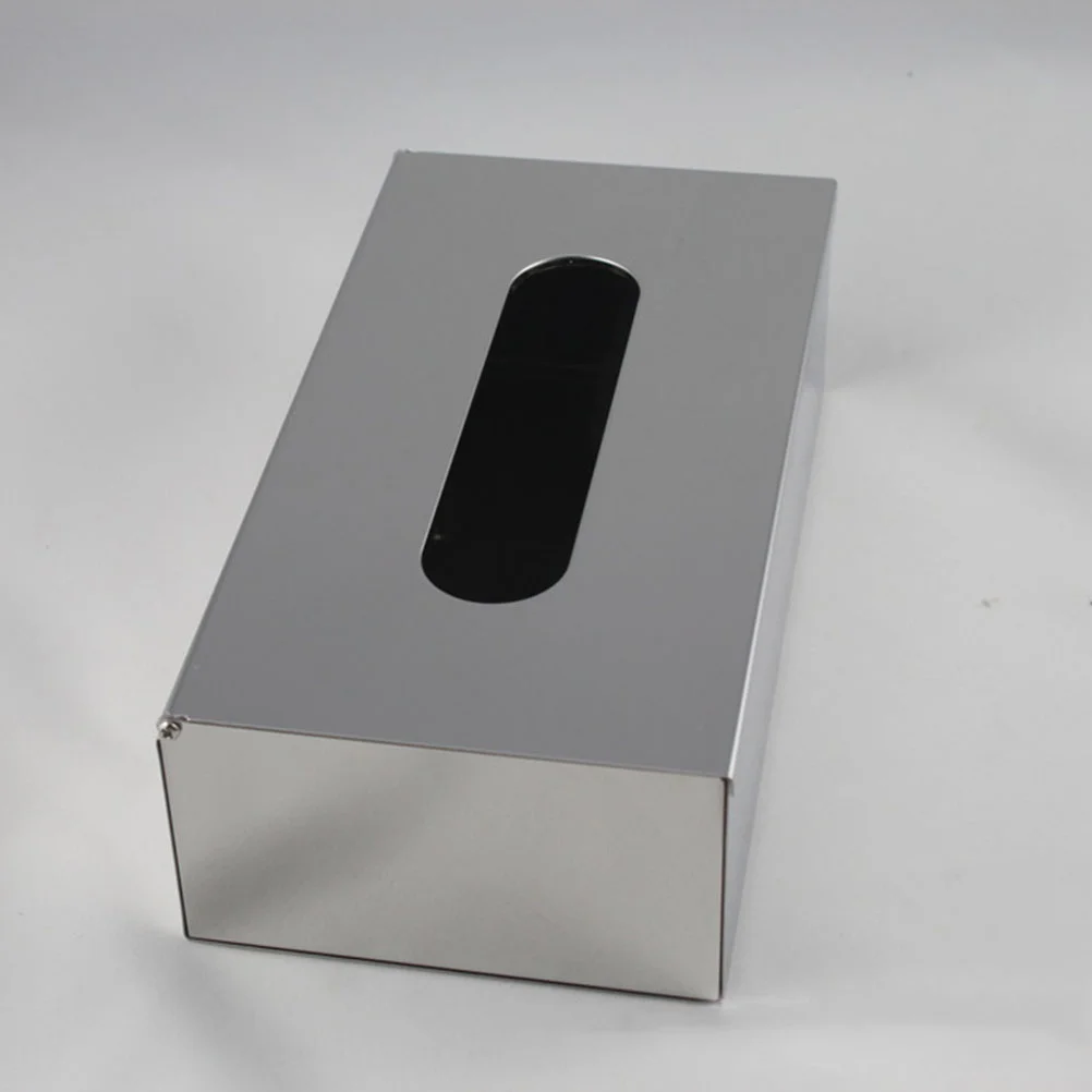 

1PC Tissue Box Steel Tissue Holder Bathroom Tissue Box Tissue Cover Holder Tissue Box Paper Box