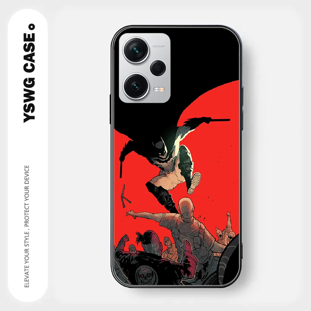 Бэтмен Брюс для Xiaomi Redmi Note 8 9 10 11 12 13 C Pro Plus K70 чехол телефона черный