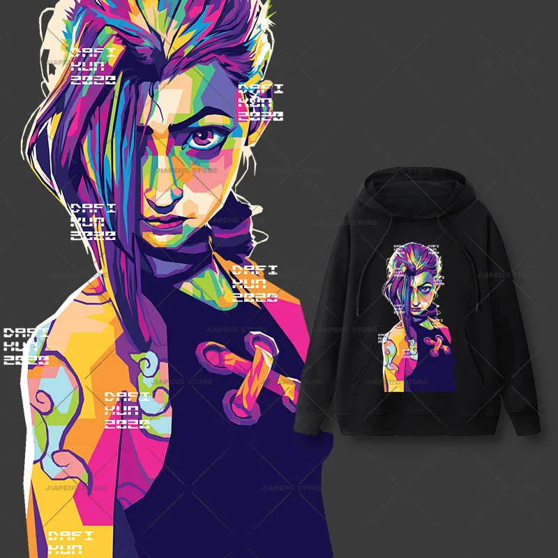 Наклейки на одежду, стильные термоклейкие виниловые наклейки для худи, футболок, аппликаций
