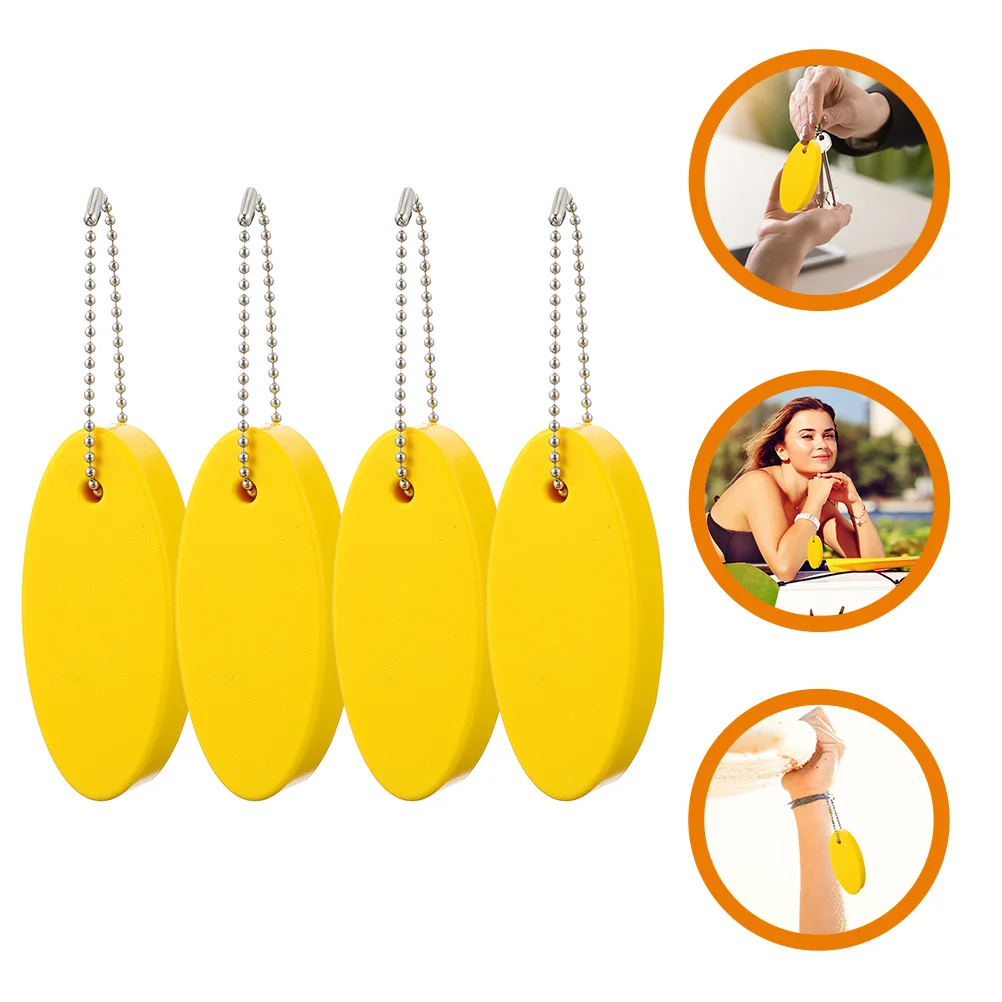 

4 Pcs Blank Keychains Sports Gift Boating Must Haves Decorate Buoy Float Water Supply