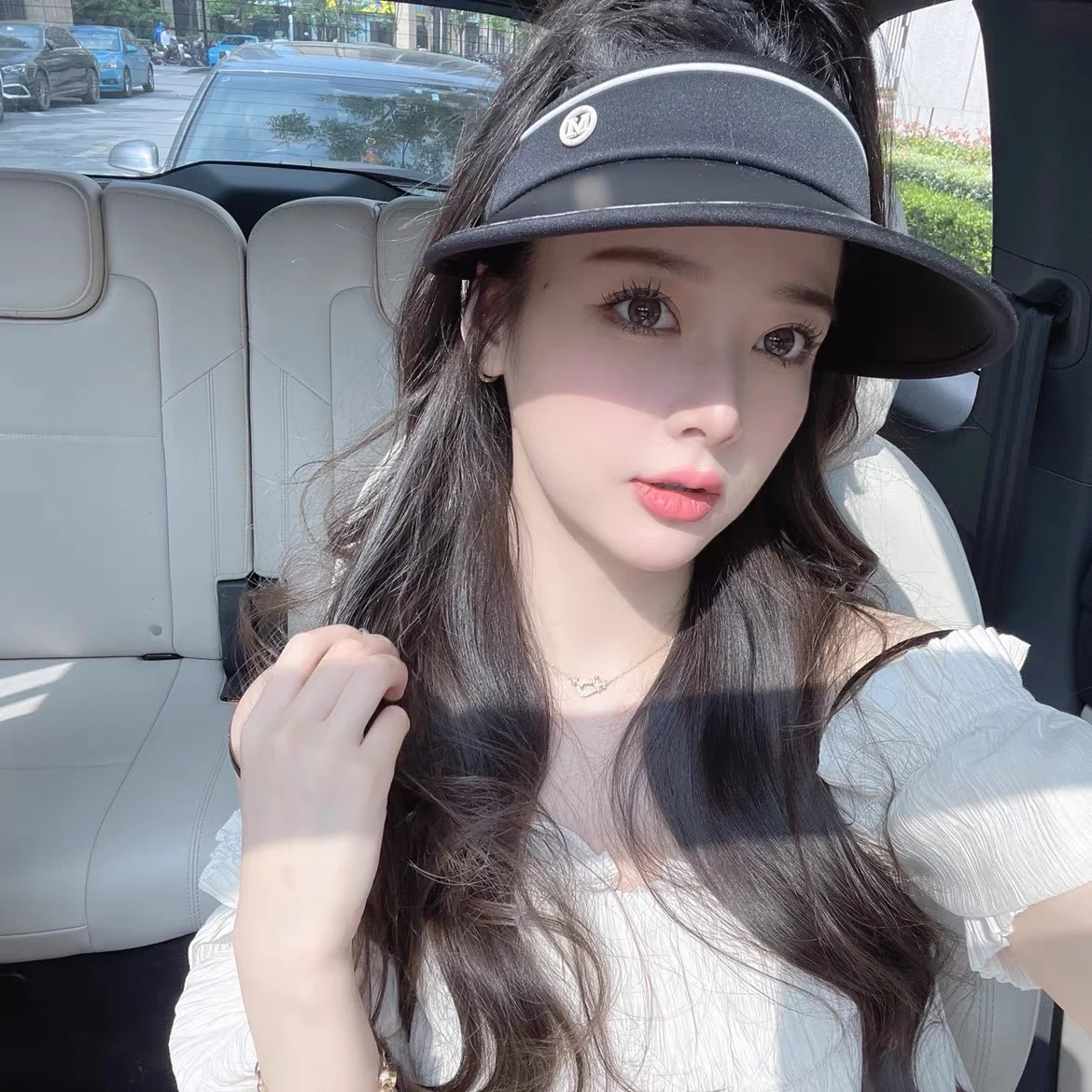 Golf hat Japanese summer uv-proof sun hat female UV-proof beach sun hat riding a bike with an empty top to cover the face