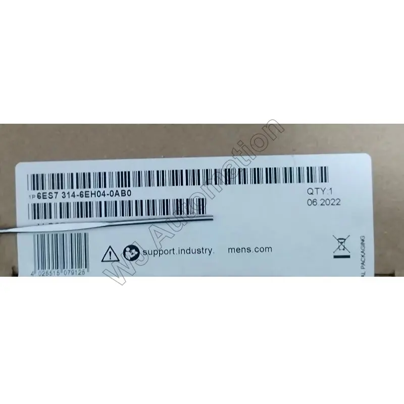 

S7-300 6ES7314-6EH04-0AB 0 ЦПУ 24 цифровых входа/16 цифровых выходов 4 аналоговых входа 2 аналоговых выхода