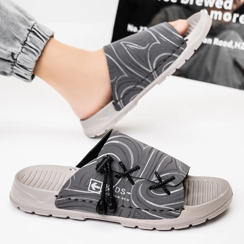 Мужские летние садовые шлепанцы сандалии с индивидуальным дизайном