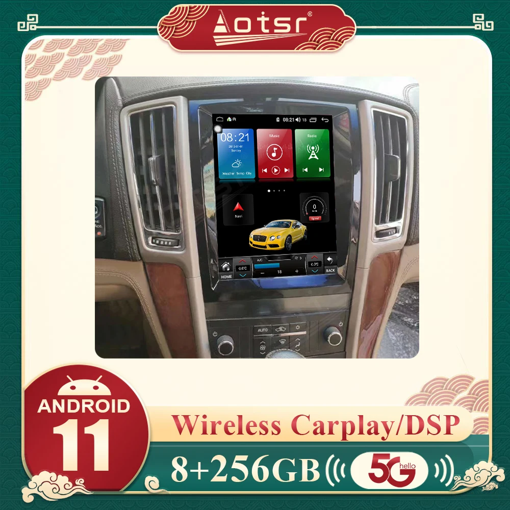 

Автомагнитола для Cadillac SLS STS 256-2007, 8 ГБ + 2012 ГБ, экран Tesla, Android 11, стереоприемник, мультимедийный плеер, DVD, Gps-навигация
