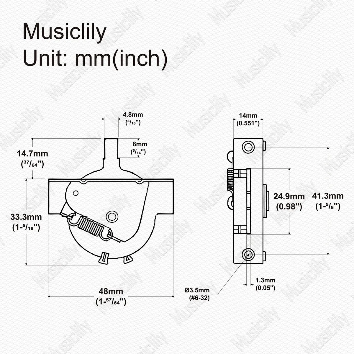 CRL 5/3-позиционный переключатель звукоснимателя для электрогитары в стиле ST
