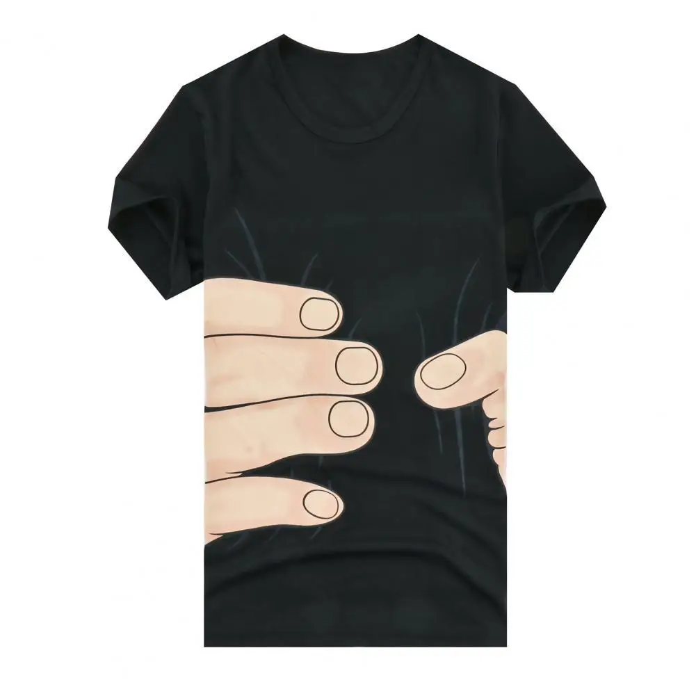 

Loose Fashionable Leisure Men T-shirt Creative Men T-shirt O Neck for Daily Wear