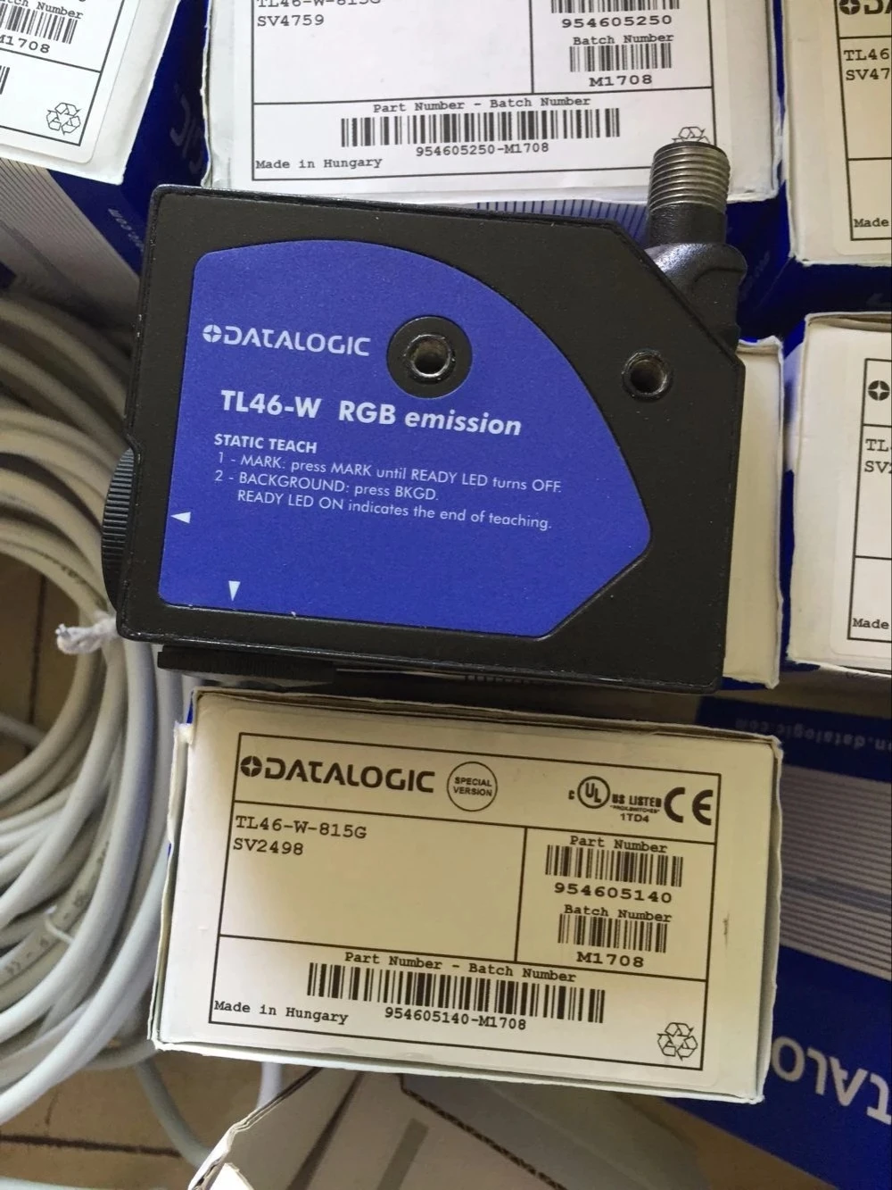 Оригинальный итальянский DATALOGIC TL46-W-815G цветной датчик контрастности