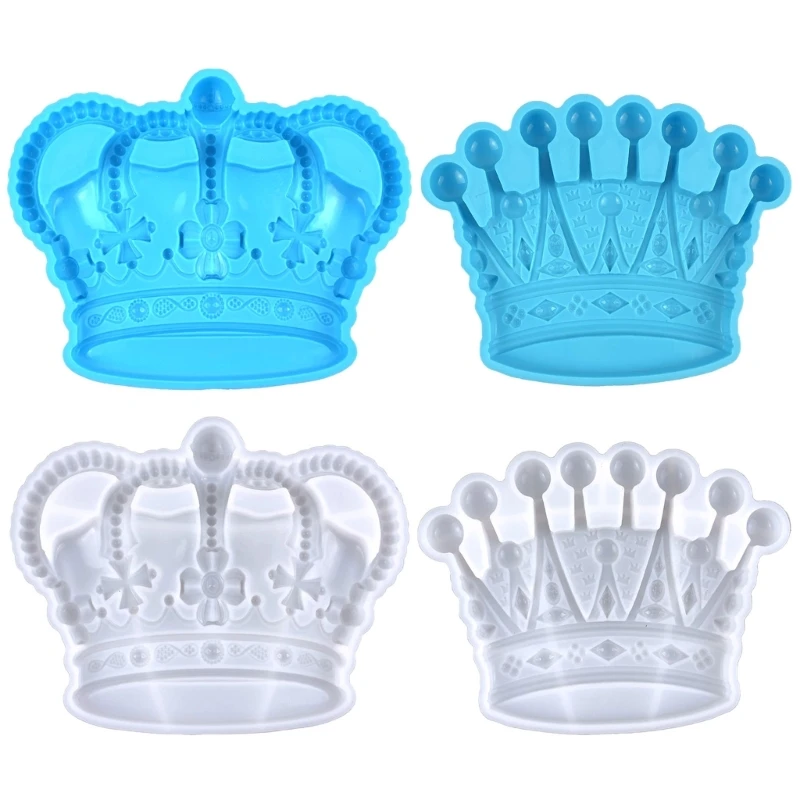 

2 Pcs Diy Crowned Wall Pendant Ornaments Desktop Decoration Epoxy Silicone Mold