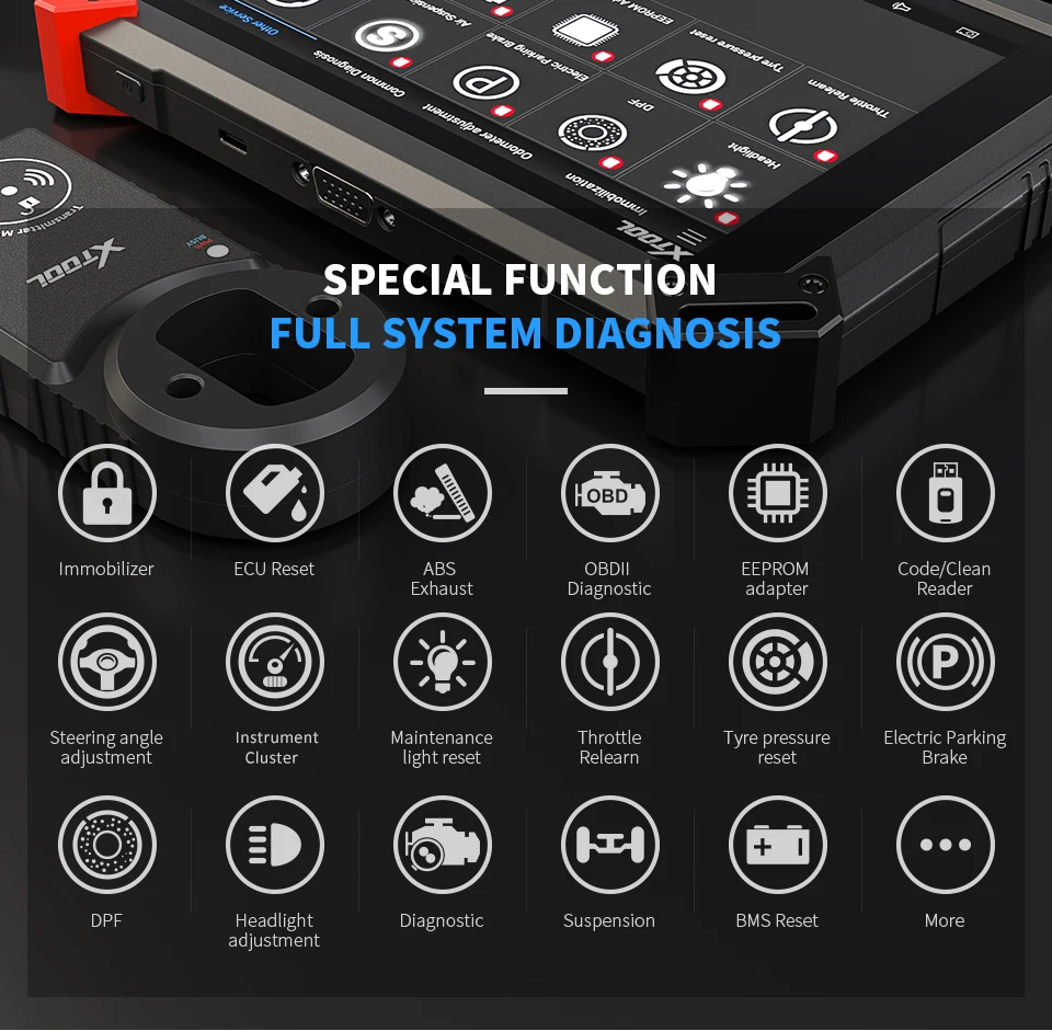 Автомобильный диагностический сканер XTOOL X100 PAD2 Pro OBD2 Программатор ключей