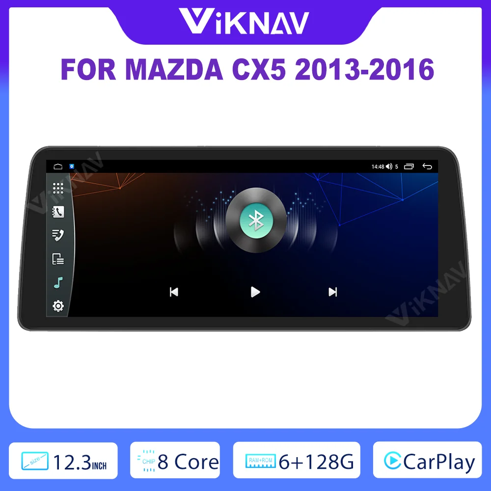 

128 GB Carplay Radio For MAZDA CX5 2013-2016 Android System 8 Core Steering Wheel Control Rear View Navigation GPS APP Store