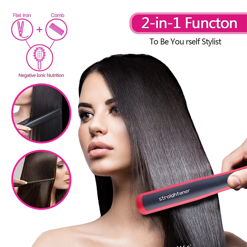 Щетка для выпрямления и укладки волос 2 в 1