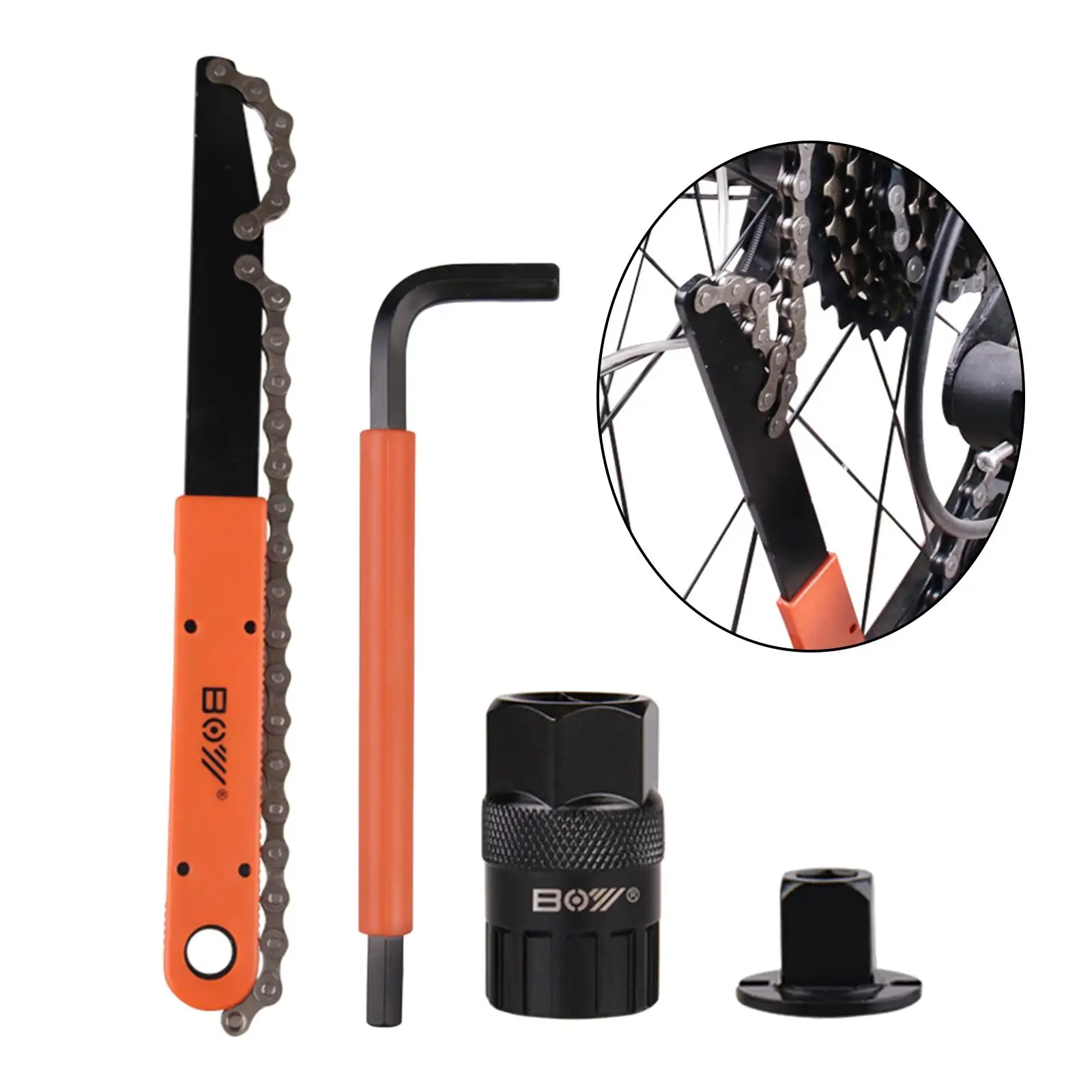 

4х инструмент для удаления кассеты велосипеда, ремонта, ремонта, блокировки