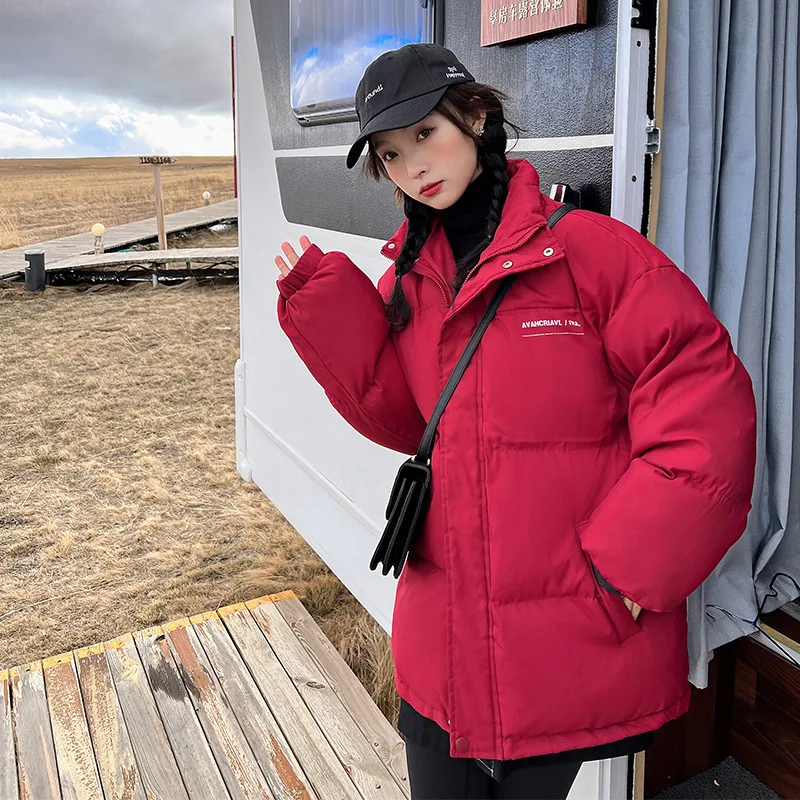 

Cotton Jacket Oversize Women's 2023 Winter New Thickened Cotton Jacket Korean Version Loose Bread Jacket Cotton Jacket
