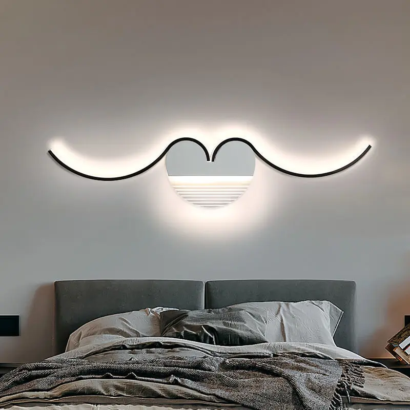 

Long Nordic Wall Lamps Living Room Decoration Indoor Lighting Bedroom Bedside Wall Lamps Tricolor Home Decor Gift Lampara