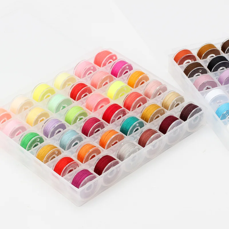 

36colors Sewing Bobbins Box Set Sewing Machine Bobbin Multicolor Thread Spool Stitch Machine Spools Sewing Accessories