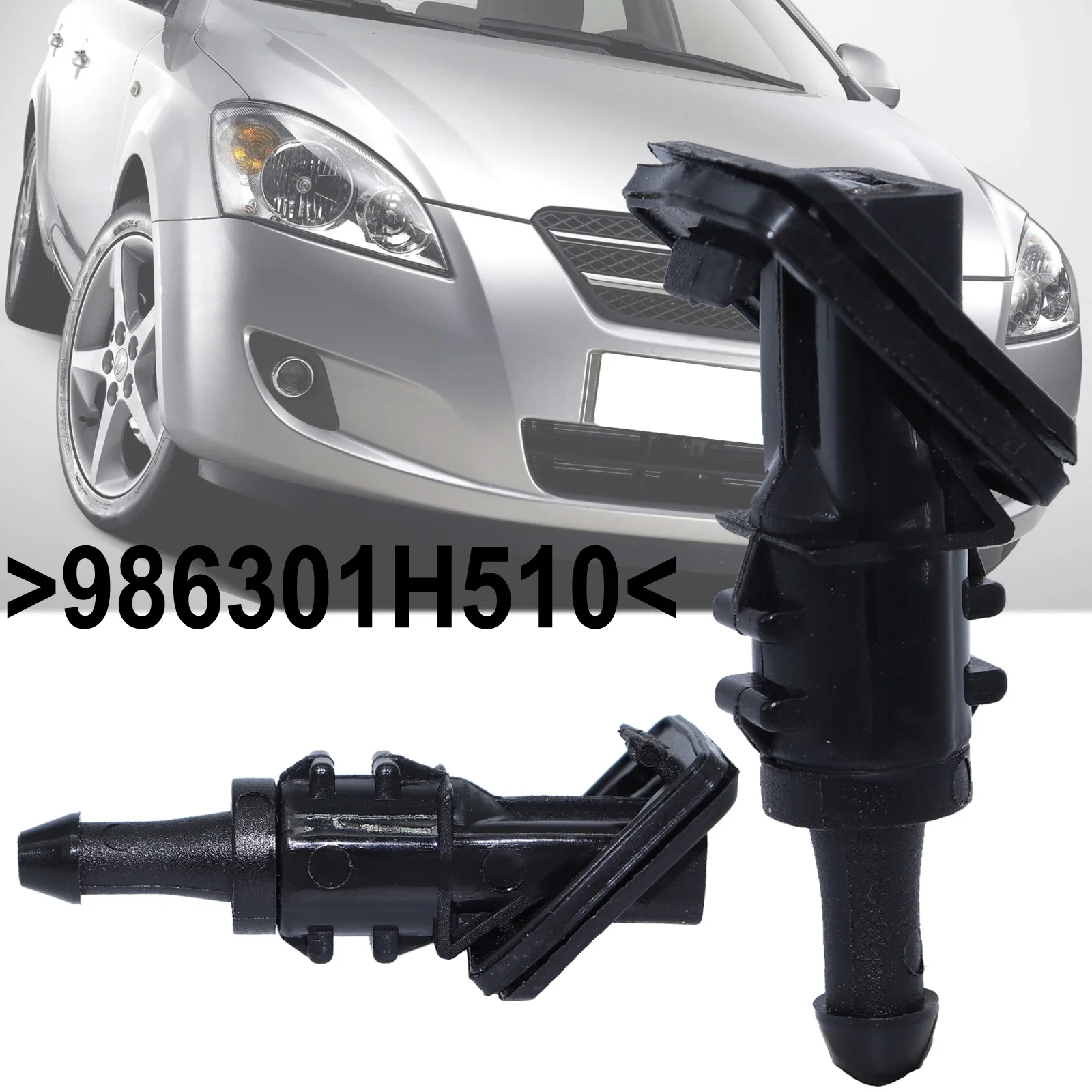 

2 шт., шайбы для переднего стекла, водяной дворник, замена форсунки для Kia Ceed 2012 2011 2010 2009 2008 2007 2006