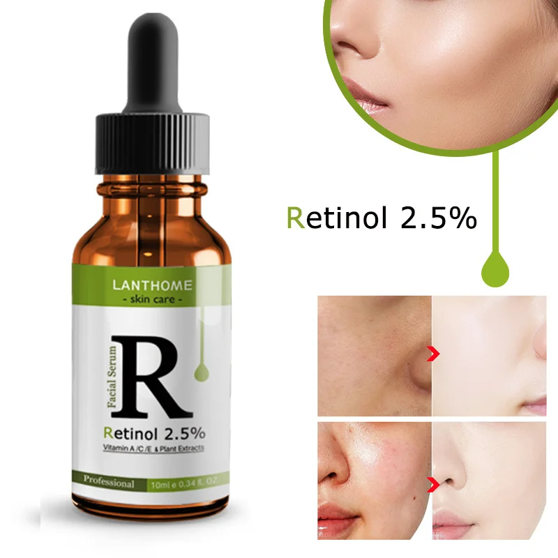 

Retinol Facial Serum Anti Wrinkle Fade Dark Spots Vitamin C Serum Whiten Moisture Face Acne Treatment Essence Skin Care Products