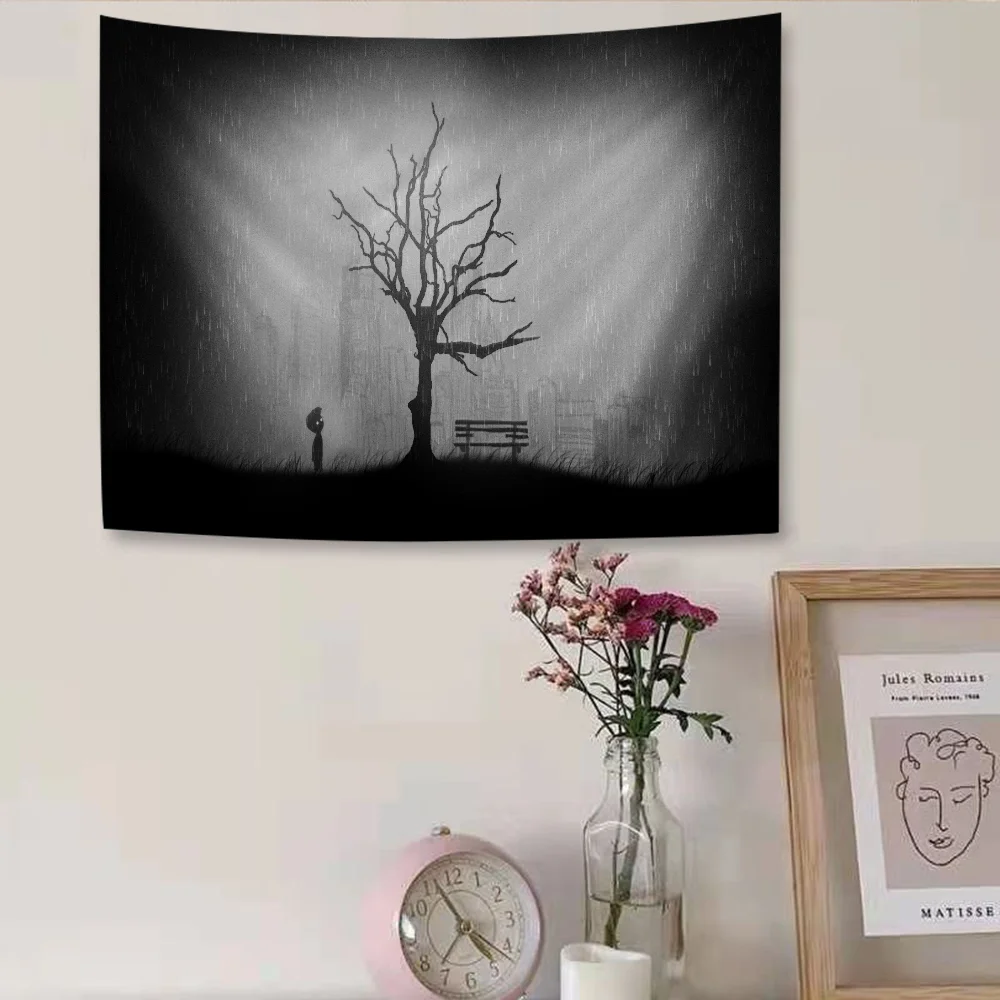 L-Limbo Game Гобелен Художественная печать Дешевые хиппи Настенные богемные