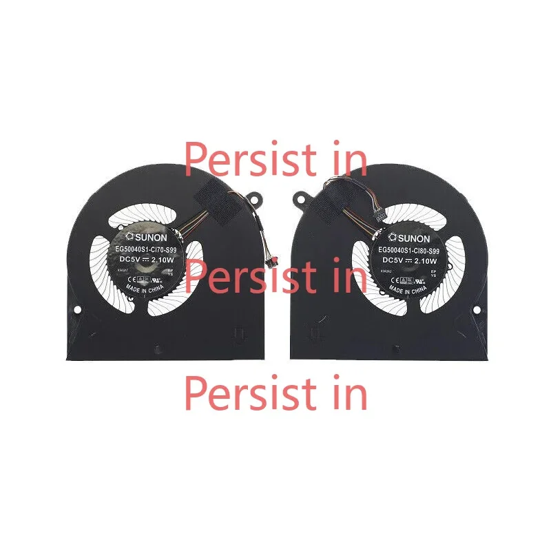 Laptop CPU GPU Cooling Fan For Razer Blade Stealth RZ09-0281 RZ09-02812E71