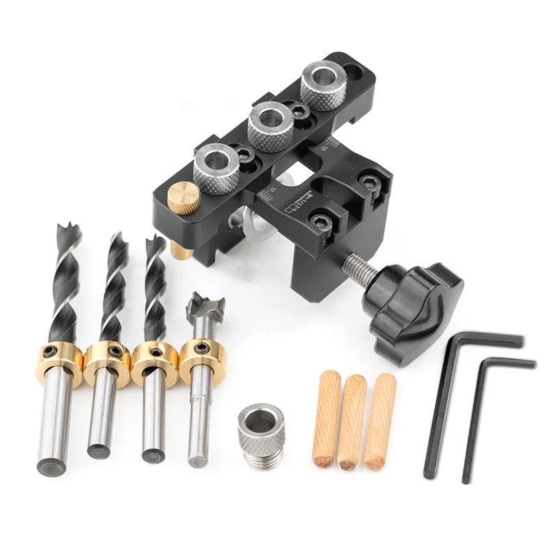 Регулируемый кондуктор для деревообработки GanWei 3 в 1 отверстие крючки