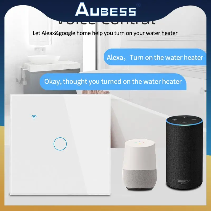 

40a Smart Water Heater Boiler Switch Voice Control Smart Life Control Switch Tuya Zigbee Water Heater Switch Eu 8000w Switch