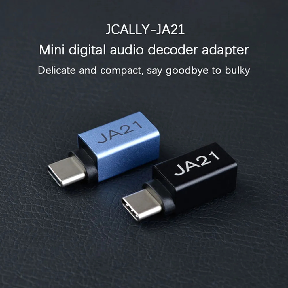 

JCALLY JA21 Mini Digital Audio Adapter CX21988 DAC USB Type C to 3.5mm Earphone adapter for Android Windows Linux