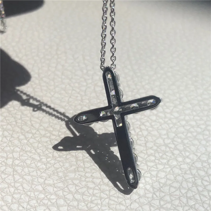 CC ожерелья подвески для женщин ювелирные изделия 2 6*1 9 см крест кубический