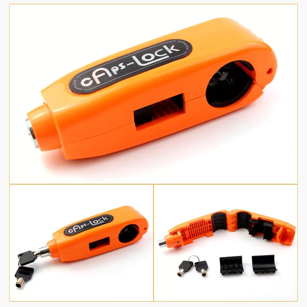 

Motorcycle Lock Universal CNC Security Locks Brake Fixed Throttle Handbar Anti Theft Protection Safety Lock With 2 Keys