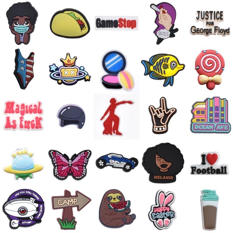 

Set Jeans Wholesale Bulk Decorations for Crocs Gifts Women Charm Shoe Charms Packs Para Pins Men Shoes Accessories Boy Kids Girl