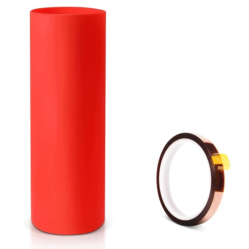 

Silicone Wrap Sleeve Kit For Sublimation Tumblers 30 Oz,With 1Pcs Heat Transfer Tape For Sublimation Full Wraps