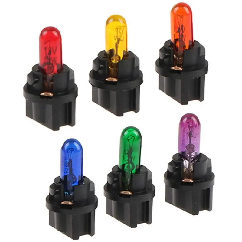 

Лампы T5 для автомобиля, 10 шт., лампы для оформления приборной панели автомобиля, лампы для замены салона автомобиля, лампы для багажника, освещения лицензии