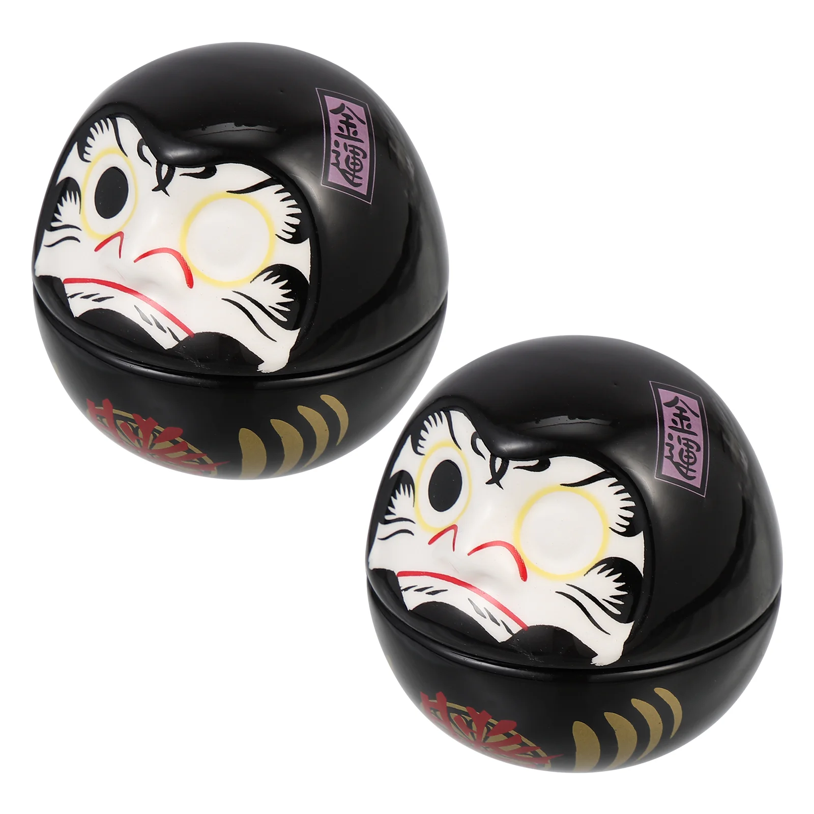 

Darumajapanese Fortune Figurine Ceramic Luck Ornament Figurinesgood Luckymini Tumbler Catstatue Decoration Wealth Decor