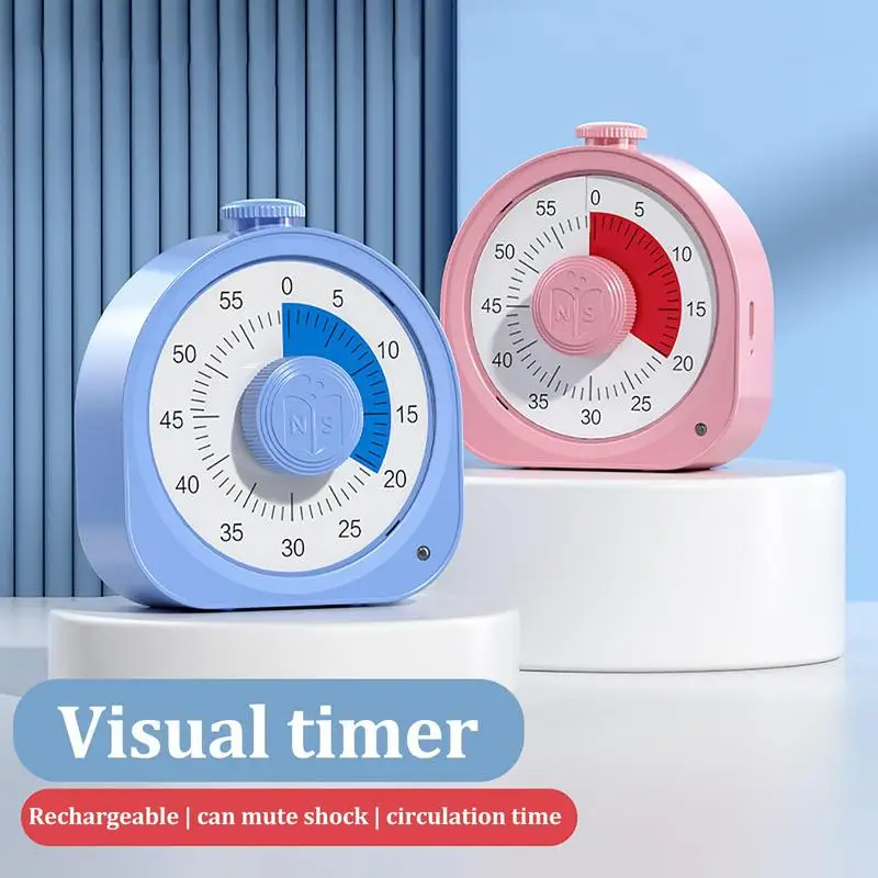 

Visual Timer 2 In 1 Desk Countdown Clock 60 Minute Countdown Timer Time Management With Silent Operation For Teaching