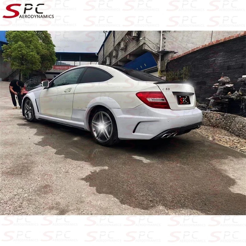 Комплект широкого тела SPC для Benz C Class W204 C63 комплект тюнинга AMG Coupe 2008-2010
