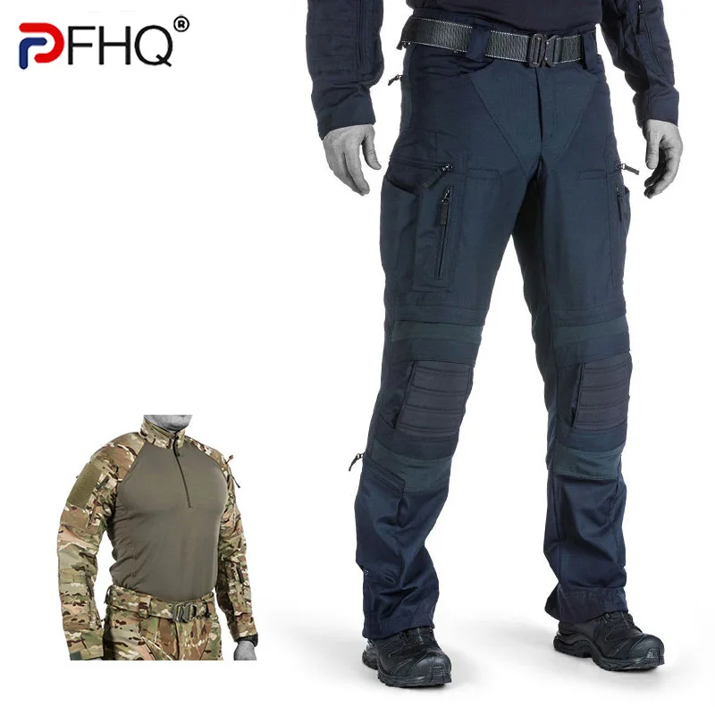 

PFHQ 2023 Trendy Men's High Quality Camouflage Pants Many Pocket Training Tactical T-shirt Stylish Stretch Spring Jogger Clothes
