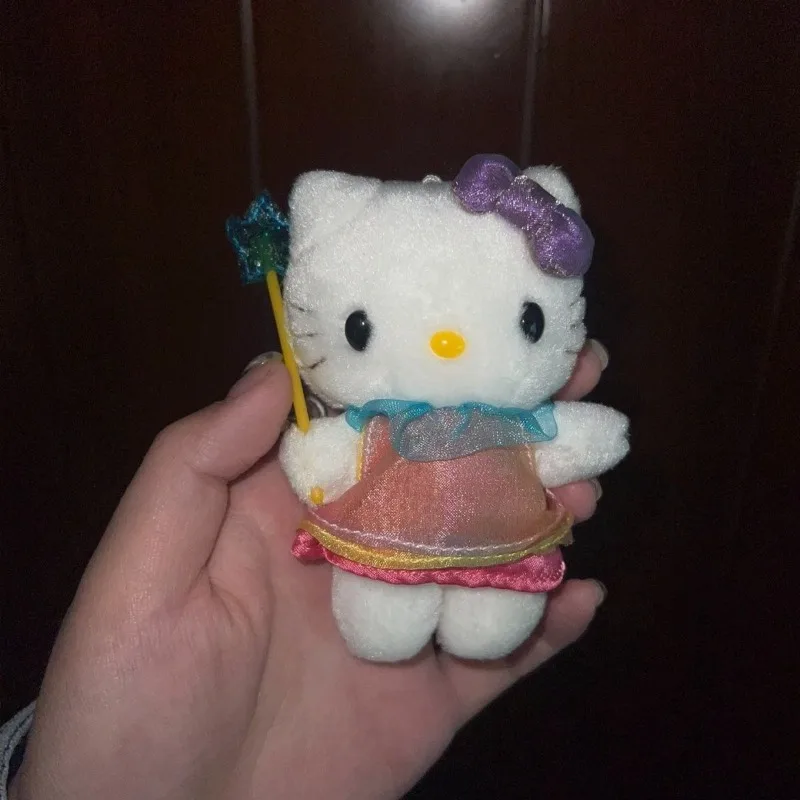 

HelloKitty Figure Take The Star Stick Cat Doll Bag Pendant Ornaments Accessories Keychain Toy