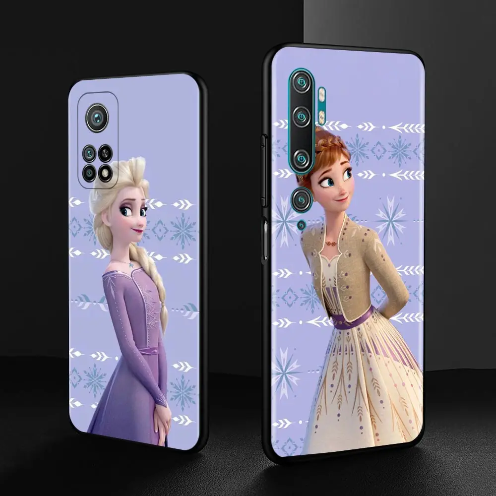 Силиконовый чехол принцессы Эльзы Анны для Xiaomi Mi 12 10 10T Pro 5G 12X 11 Note 8 A2 Lite 9 SE 9T CC9E