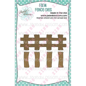2022 Farm Fence Metal Cutting Dies Scrapbook Diary Decoration Embossing Template Diy Greeting Card Handmade Craft Reusable Molds