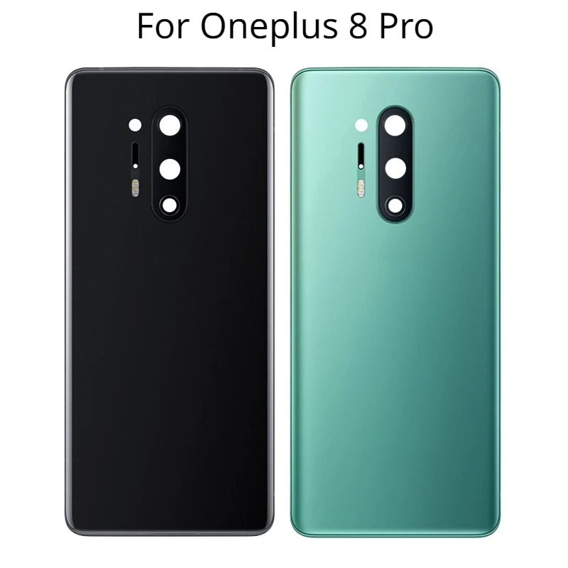 Для Oneplus 8 Pro Крышка корпуса аккумулятора задняя дверь фотоэлемент с клейкой