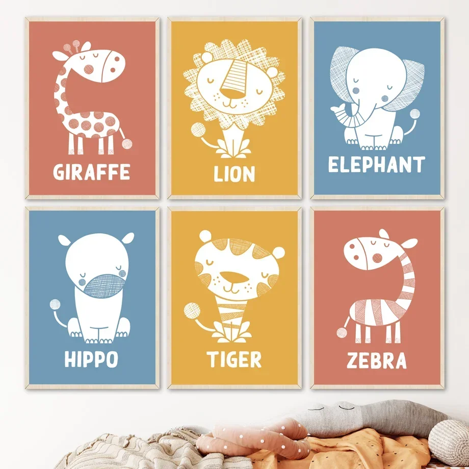 Настенная картина для детской комнаты настенная Картина на холсте скандинавские