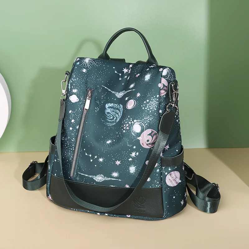 

Waterproof Oxford Women Backpack Fashion Anti-theft s Print Girls School Bag High Quality Large Capacity