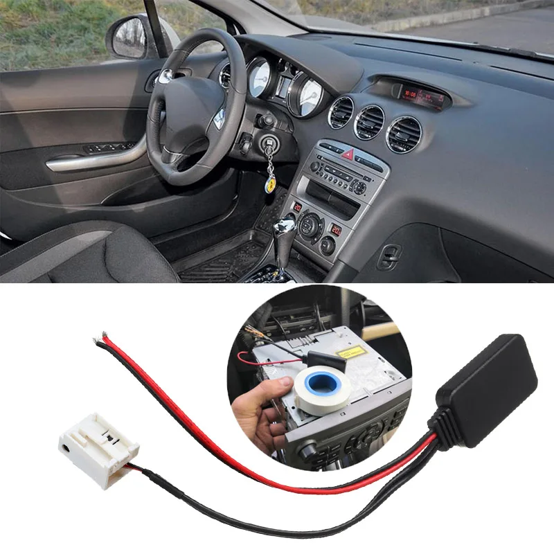 12-контактный Bluetooth-модуль, беспроводное радио, стереомагнитола, Кабель-адаптер для Peugeot 207 307 407 308 для Citroen C2 C3 RD4