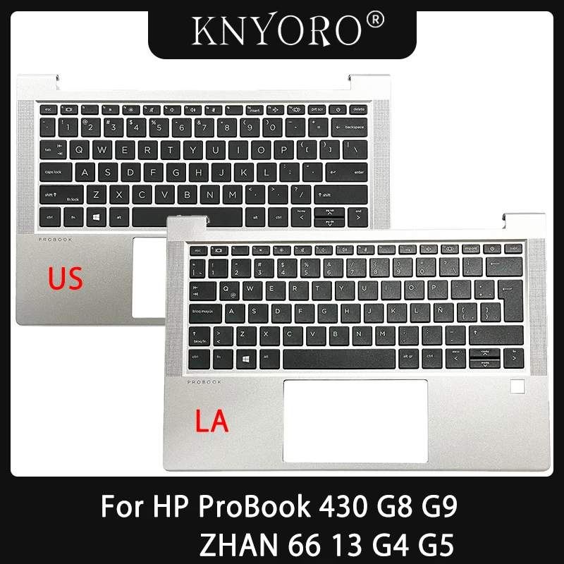 

Original US LA Keyboard for HP ProBook 430 G8 G9 ZHAN 66 13 G4 G5 Laptop Palmrest Upper Cover Top Housing Accessories M21190-001