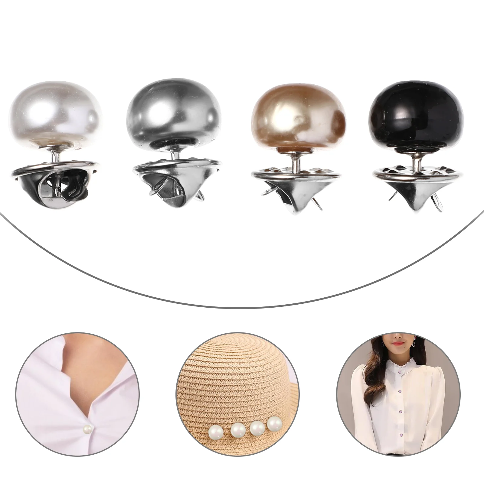 

20 Pcs Shirt Brooch Button Jean Buttons Safety Brooch Tie Tacks Pin Suit Vest Women