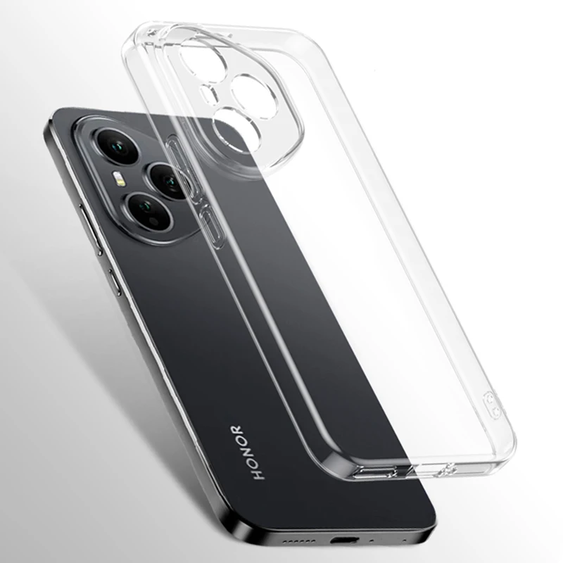 Фото Ультратонкий силиконовый мягкий чехол для Huawei Honor 400 200 90 70 50 Lite Pro, прозрачная задняя крышка, противоударный корпус Honor400 №1