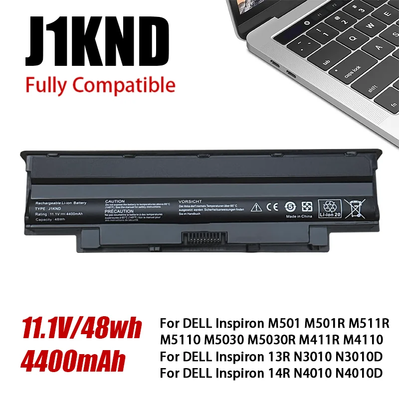 Аккумулятор для ноутбука DELL Inspiron N4010 N3010 N3110 N4050 N4110 N5010 N5010D N5110 N7010 N7110 11 1 В 58 Втч