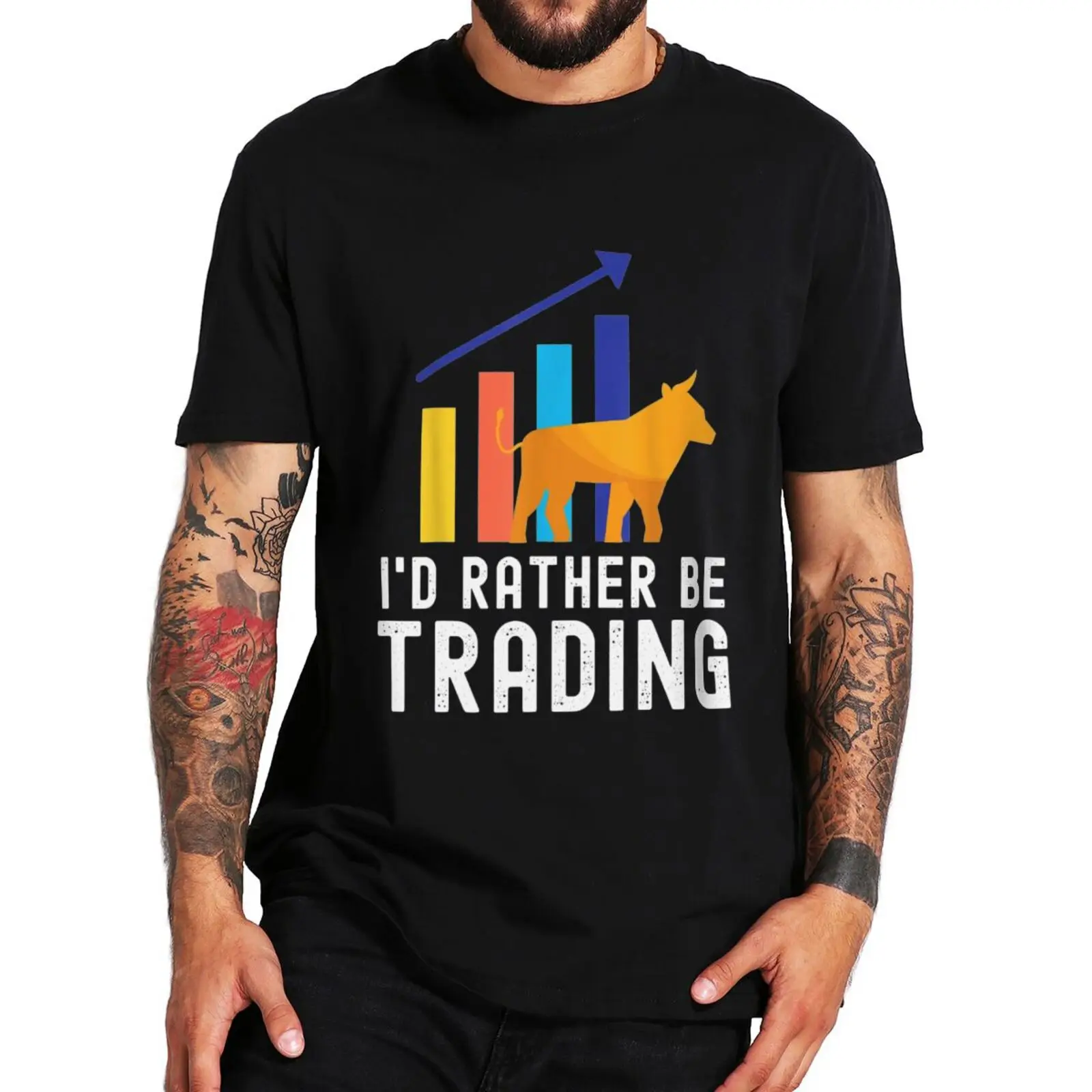 

I'd Rather Be Trading T Shirt Funny Stock Market Investing Trader Gift Tops 100% Cotton Unisex Oversizd Casual EU Size T-shirts