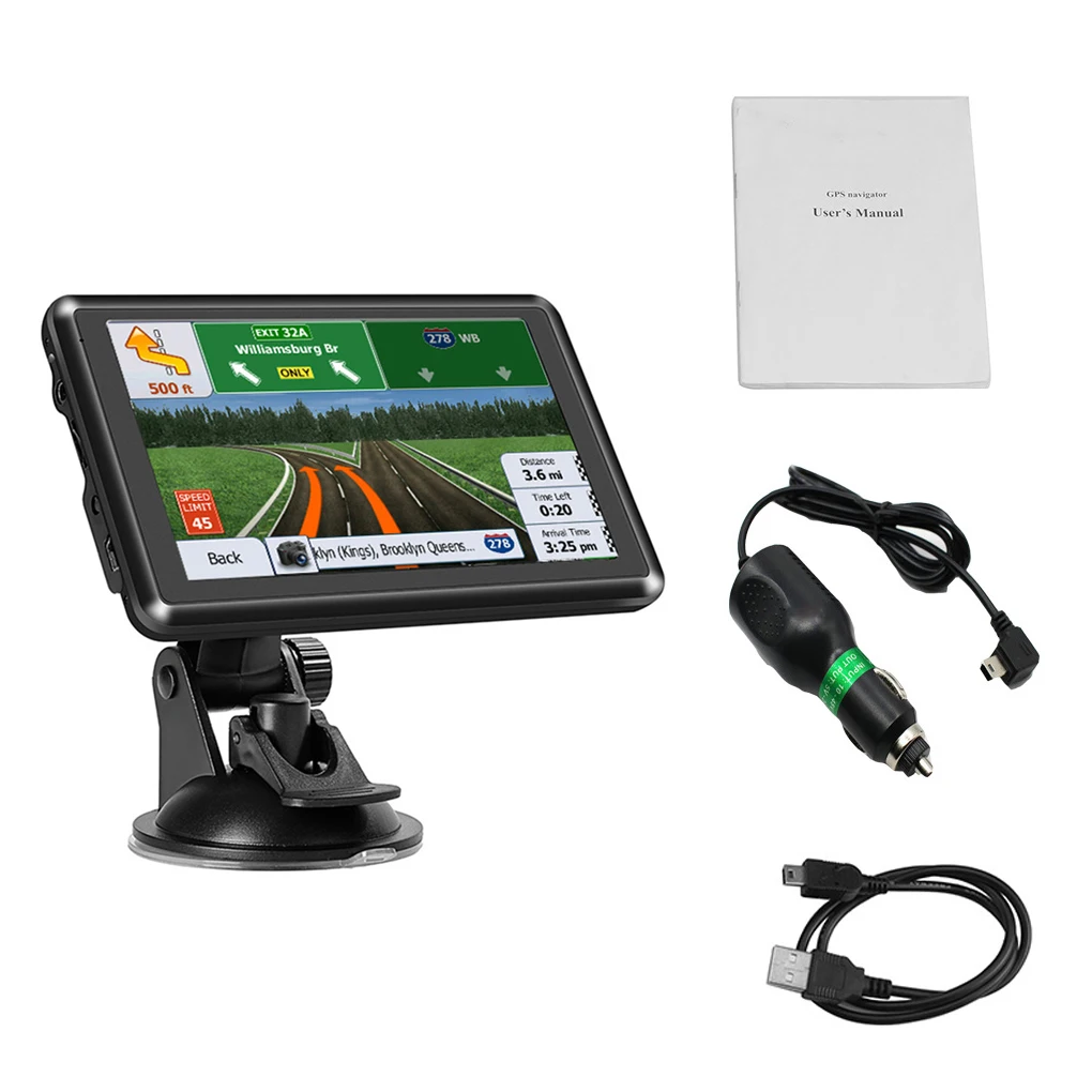 

HD Screen Car GPS Positioning Maps Transmitter Tracker Touch Control Vehicle Route Planning Navigation Device for Motorbikes