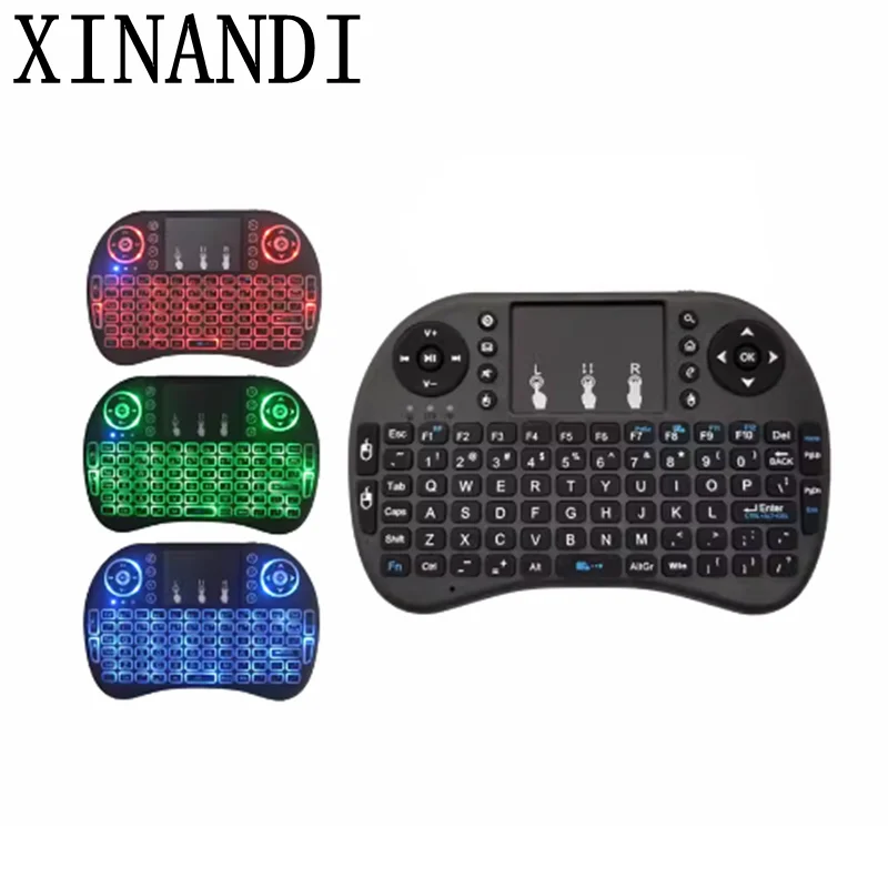 Мини-клавиатура i8 Беспроводная с тачпадом и подсветкой 2 4 ГГц