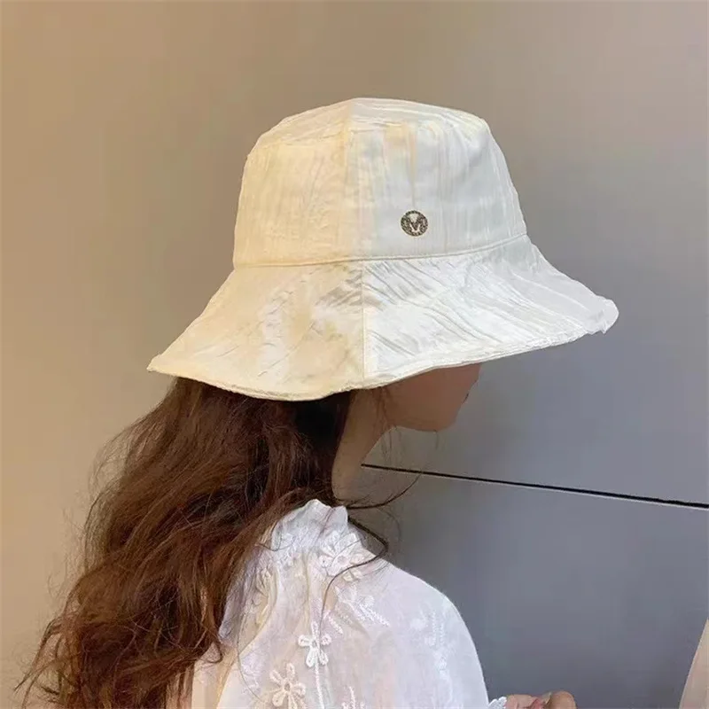 

Sun seaside White Black Cotton Bucket Hat For Women Summer Beach Sun Hats Korean Fashion caps Breathable Fisherman cap